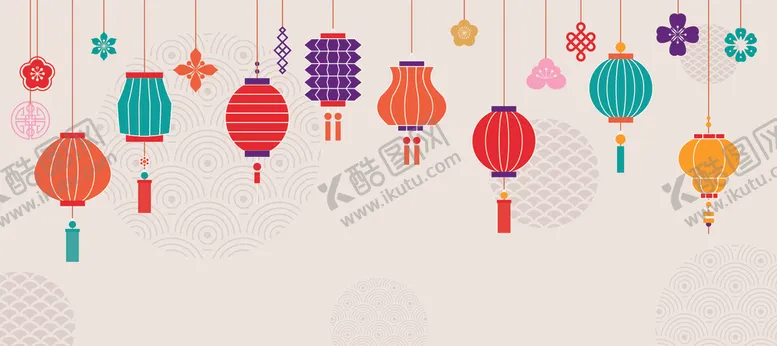 编号：87835002231200316702【酷图网】源文件下载-彩色中国风灯笼合集