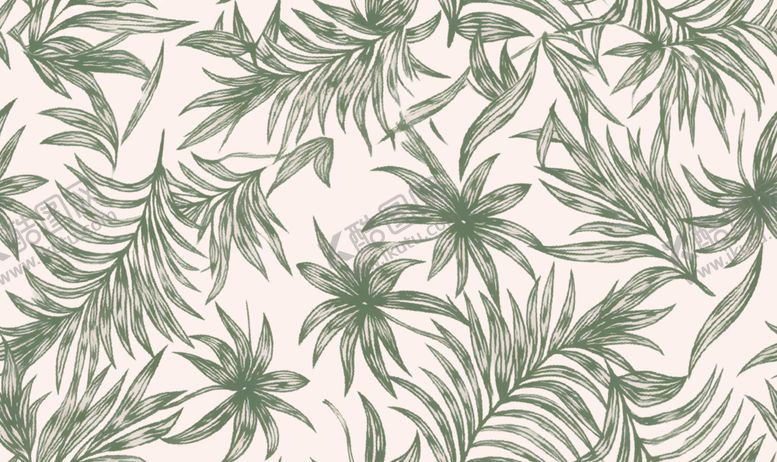 编号：54078804241959547020【酷图网】源文件下载-清新绿植图案背景装饰