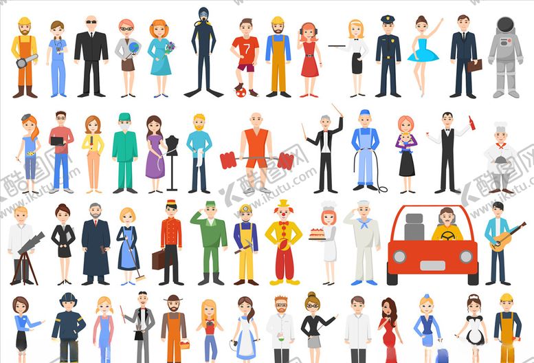 编号：54402909162305201183【酷图网】源文件下载-矢量职业人物