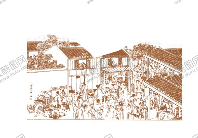 编号：55832610140735589466【酷图网】源文件下载-国画白描