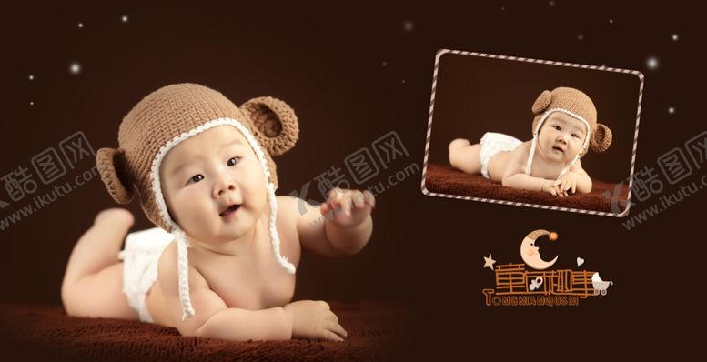 编号：96478909272335074091【酷图网】源文件下载-百天宝宝幼儿少儿纪念相册模板