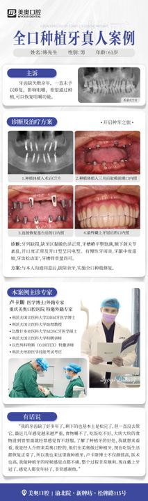 缺牙修复科普海报