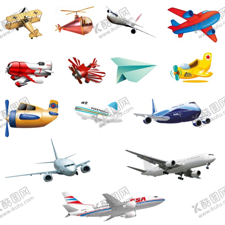 编号：32087109202025311824【酷图网】源文件下载-飞机素材