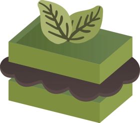 抹茶甜点矢量图相关卡通