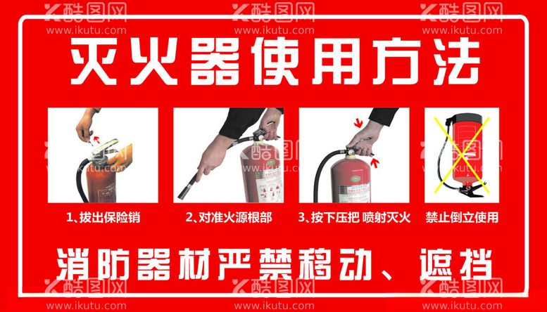 编号：59948612212256486777【酷图网】源文件下载-灭火器使用方法