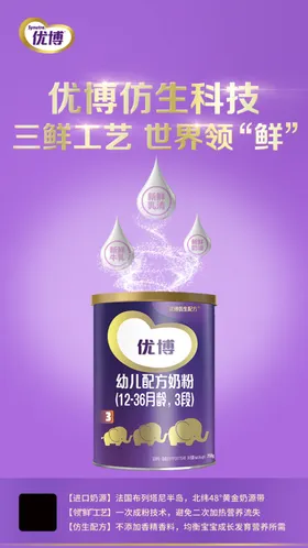 优博奶粉海报
