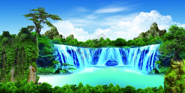 编号：92783505121917267676【酷图网】源文件下载-山水画