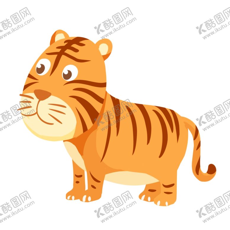 编号：85610507081038369786【酷图网】源文件下载-卡通老虎
