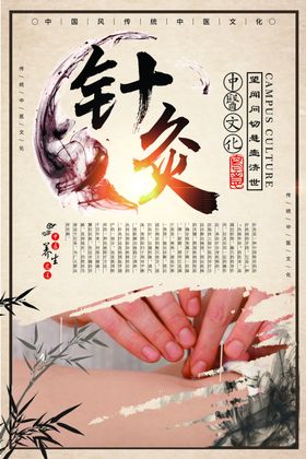 中国风中医养生文化展板4件套