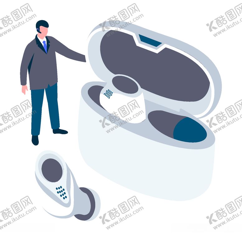 编号：13991209221722556976【酷图网】源文件下载-耳机插画