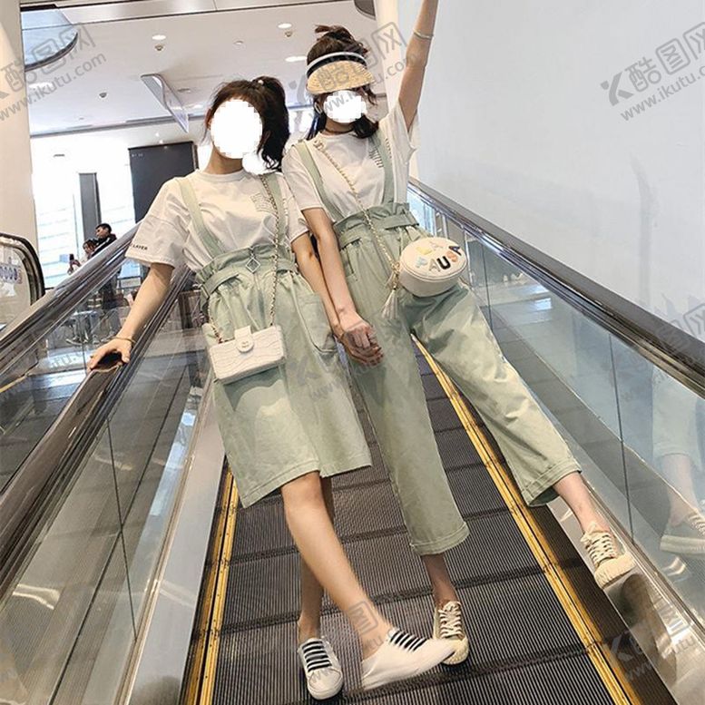 编号：99949007010542284528【酷图网】源文件下载-闺蜜装两件套女
