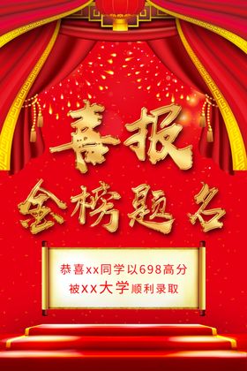 金榜题名状元升学宴喜庆状元宴会