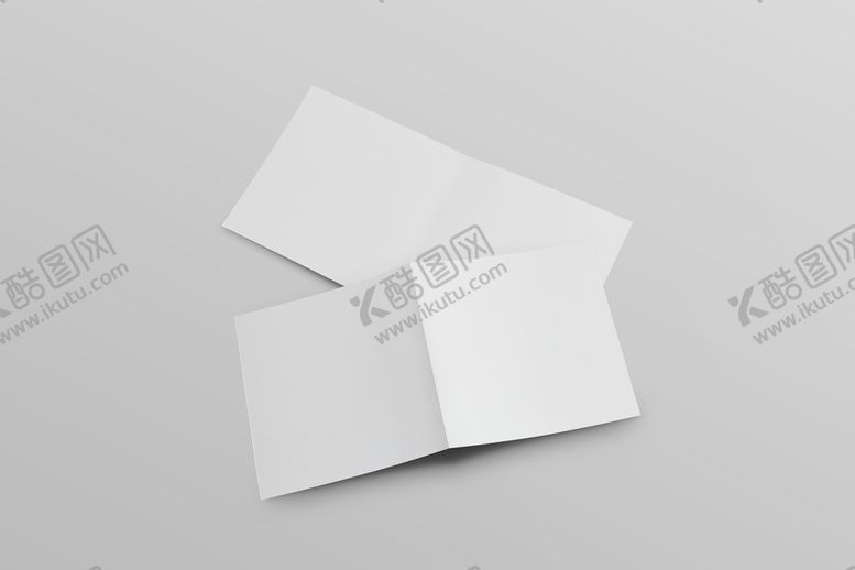 编号：25861010090301060586【酷图网】源文件下载-方形折页样机