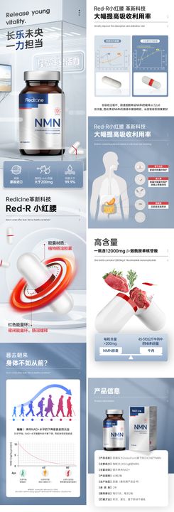 保健品营养素详情页