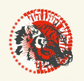 人头头像丝巾卡通动画