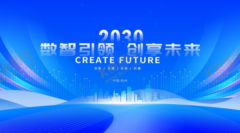 编号：89656304081552062148【酷图网】源文件下载-蓝色科技KV