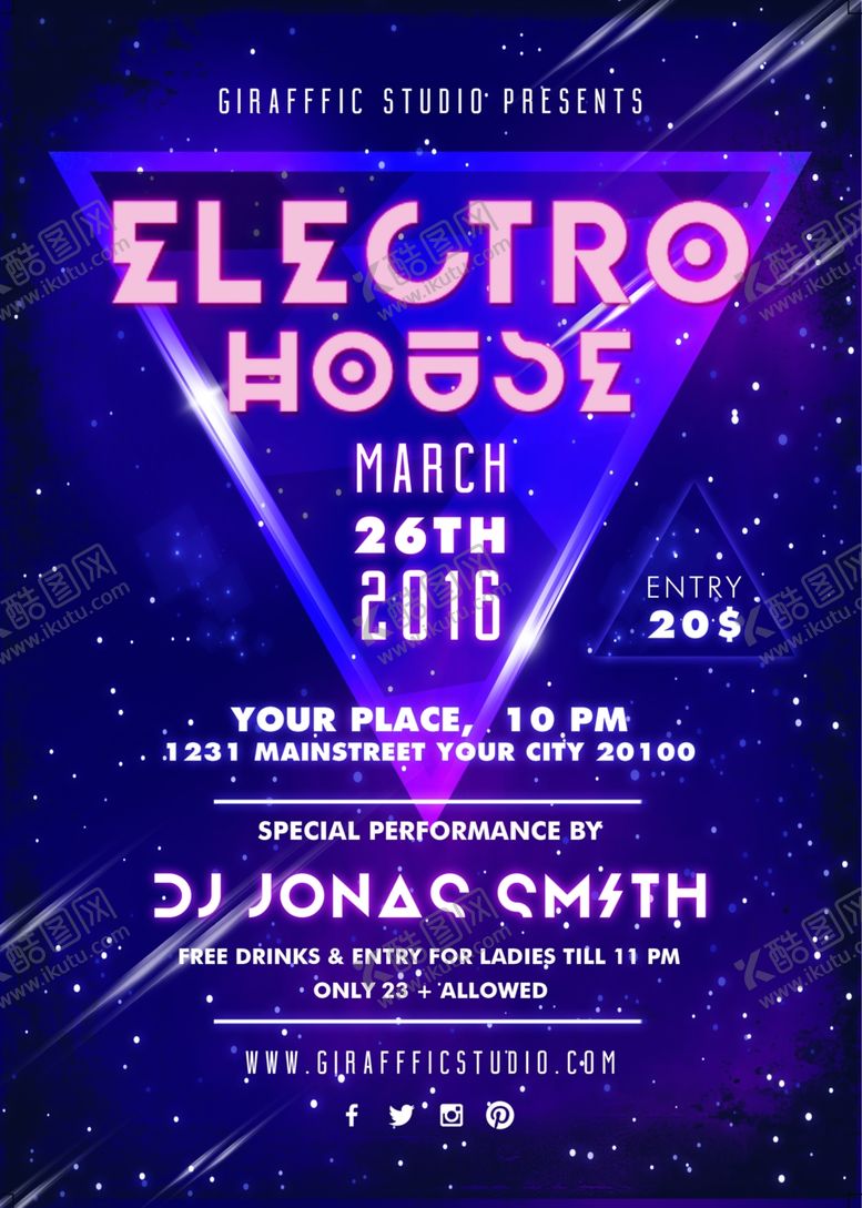 编号：85570610281406094882【酷图网】源文件下载-国外潮流促销时尚海报