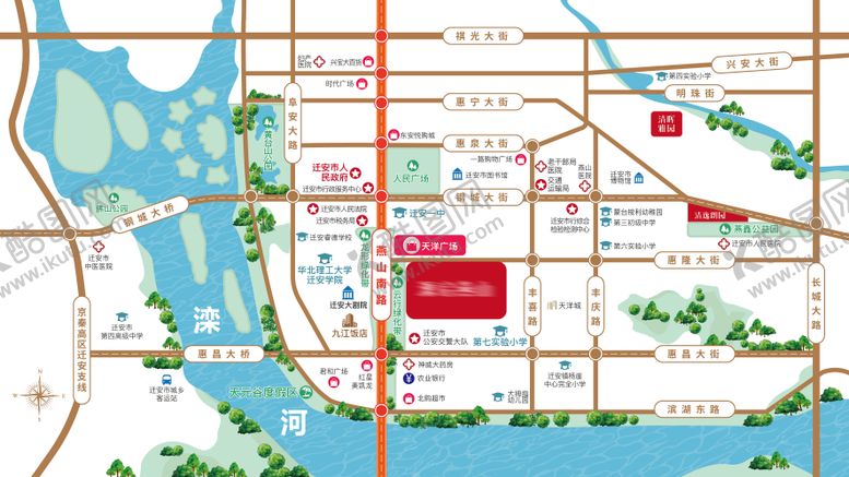 编号：26697402240103346382【酷图网】源文件下载-地产项目区位