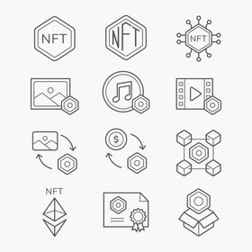 nft概念矢量图片