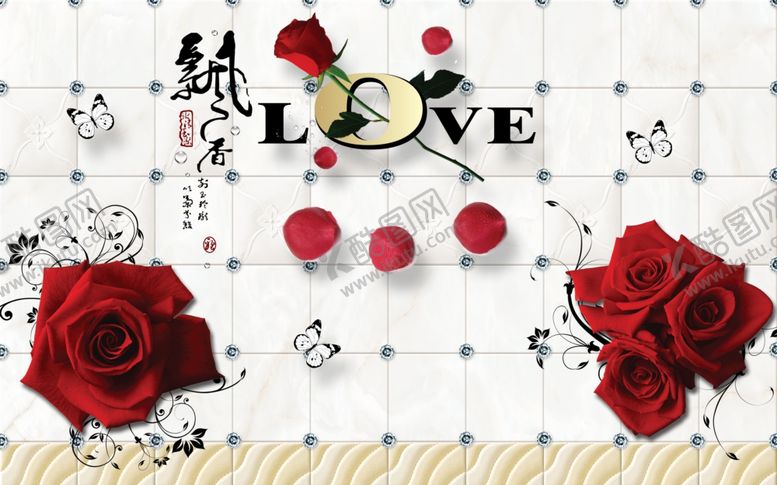 编号：43995705191013182719【酷图网】源文件下载-花卉背景墙