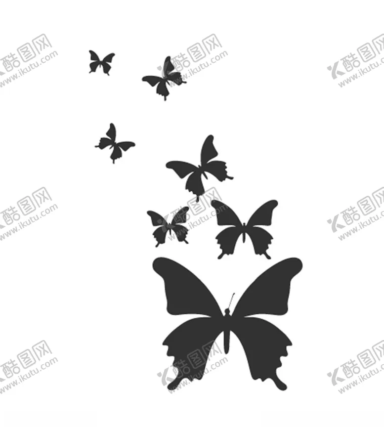 编号：23636002230509256346【酷图网】源文件下载-蝴蝶矢量图