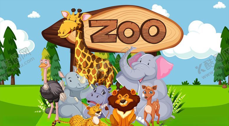编号：91048510070937455032【酷图网】源文件下载-动物园