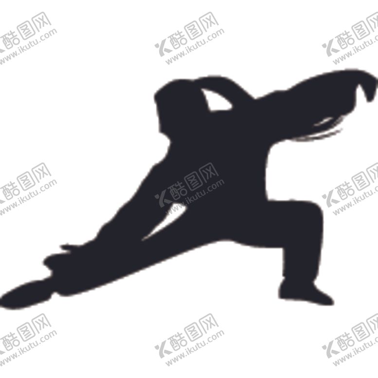 编号：74822710140436128222【酷图网】源文件下载-武术格斗剪影