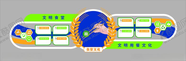 编号：26006304031115207886【酷图网】源文件下载-食堂文化墙