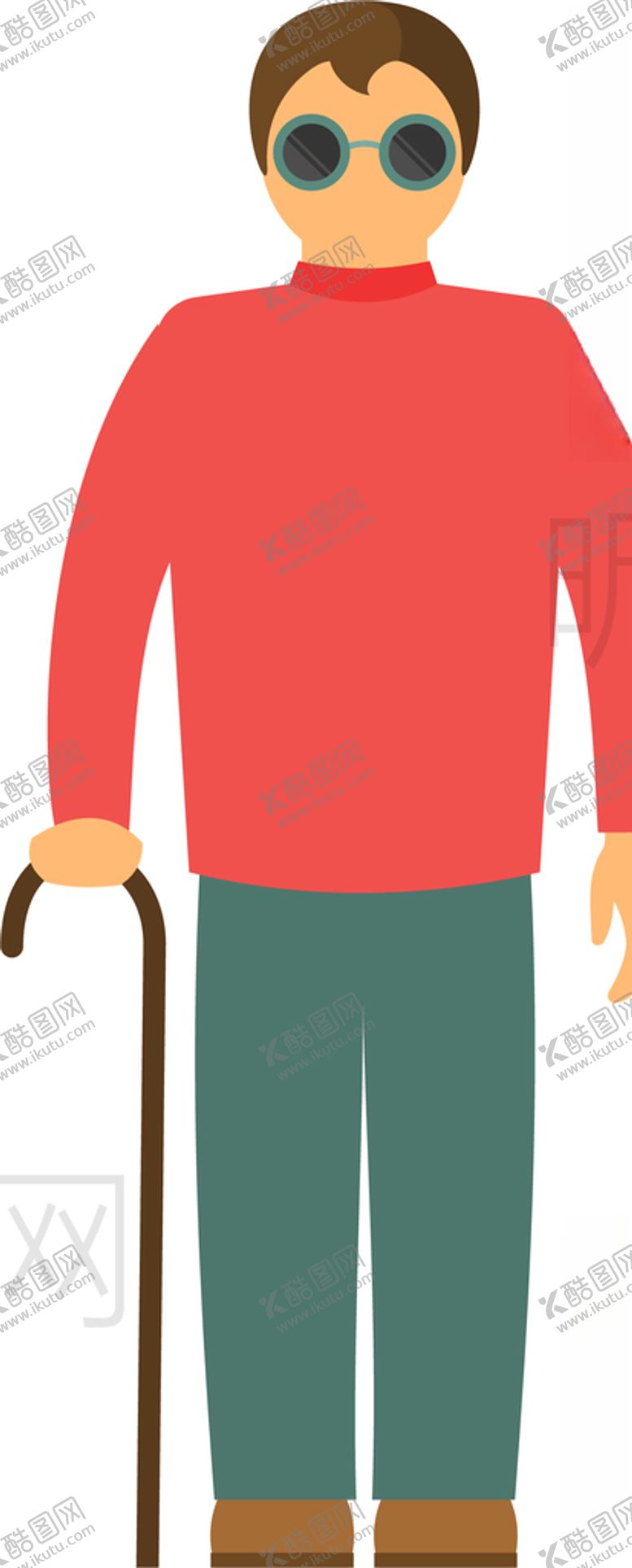 编号：76565310110209588490【酷图网】源文件下载-盲人