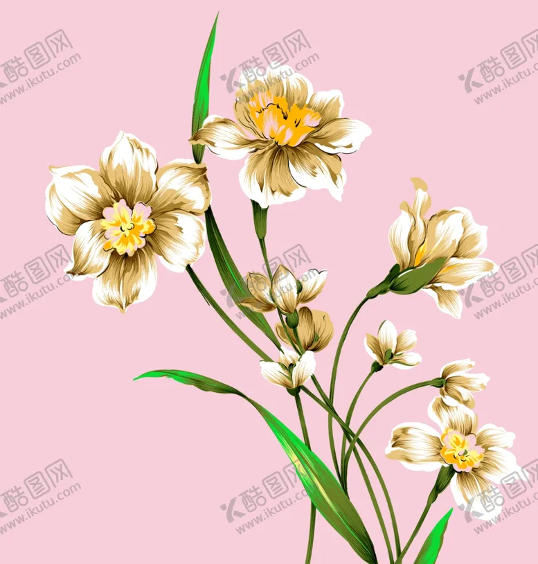 编号：22643712080136326981【酷图网】源文件下载-手绘花卉背景 