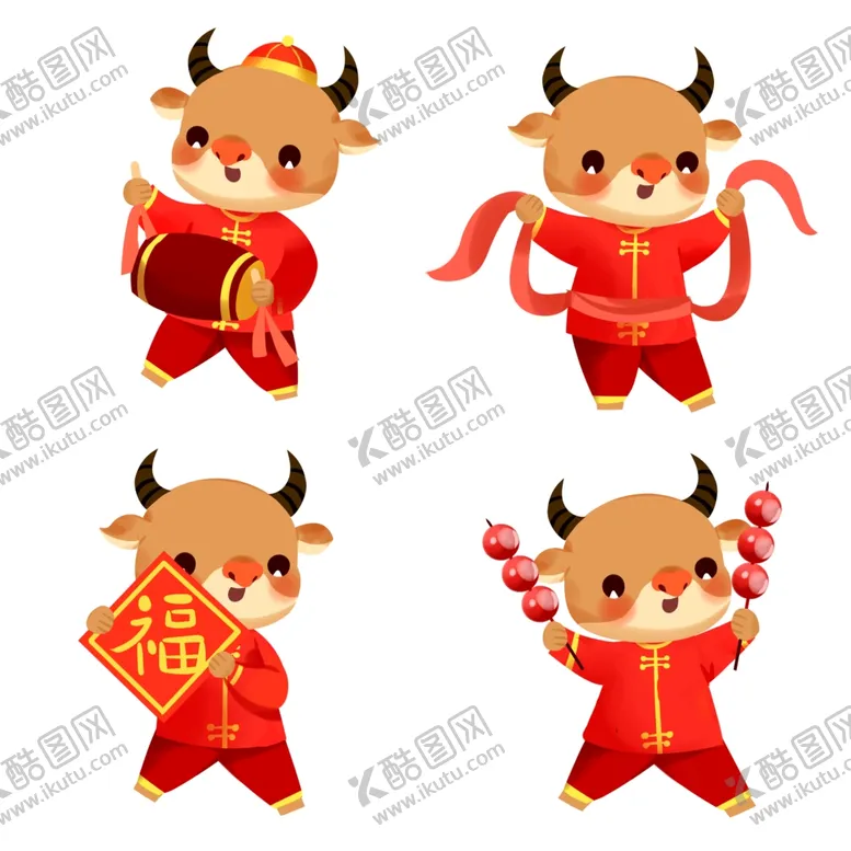 编号：27457603301422053681【酷图网】源文件下载-卡通牛