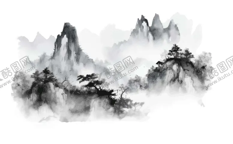 编号：61928509152326294963【酷图网】源文件下载-山水画其他AI