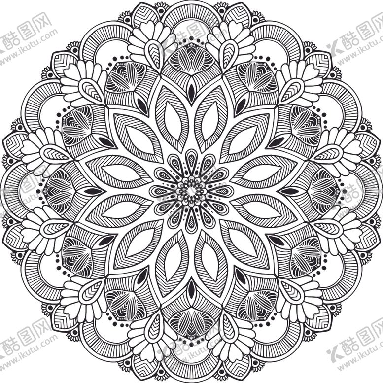 编号：22553909131756207349【酷图网】源文件下载-曼陀罗花纹