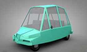 C4D模型汽车出租车