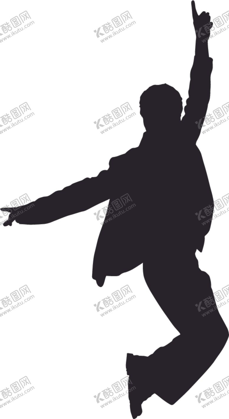 编号：77111104060407213786【酷图网】源文件下载-欢呼的人剪影