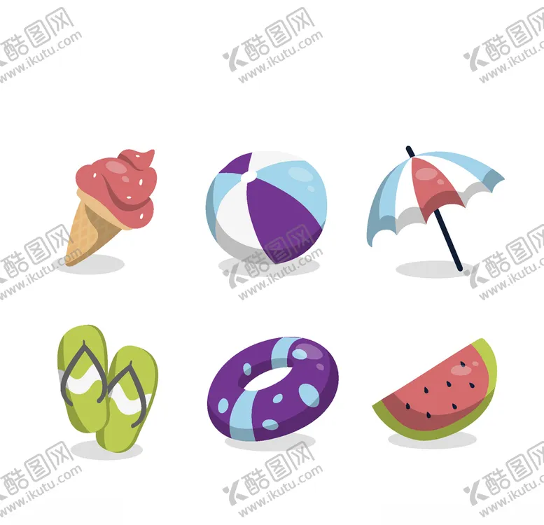 编号：90576906250026217626【酷图网】源文件下载-夏日元素