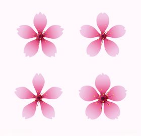 粉色桃花创意图案