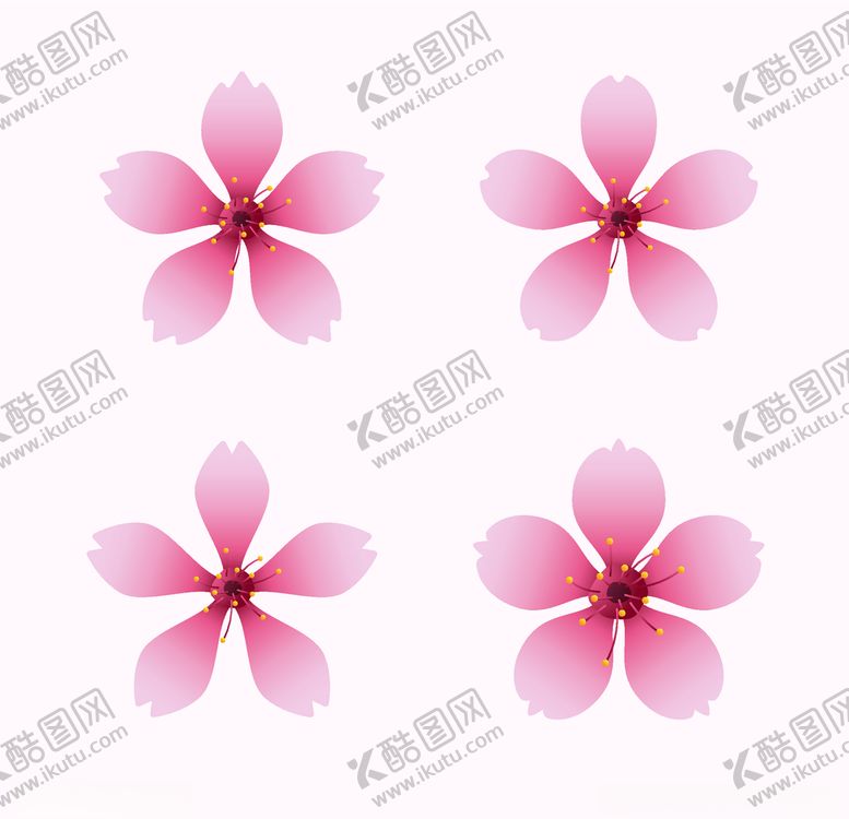 编号：21139509240819123264【酷图网】源文件下载-粉色桃花创意图案