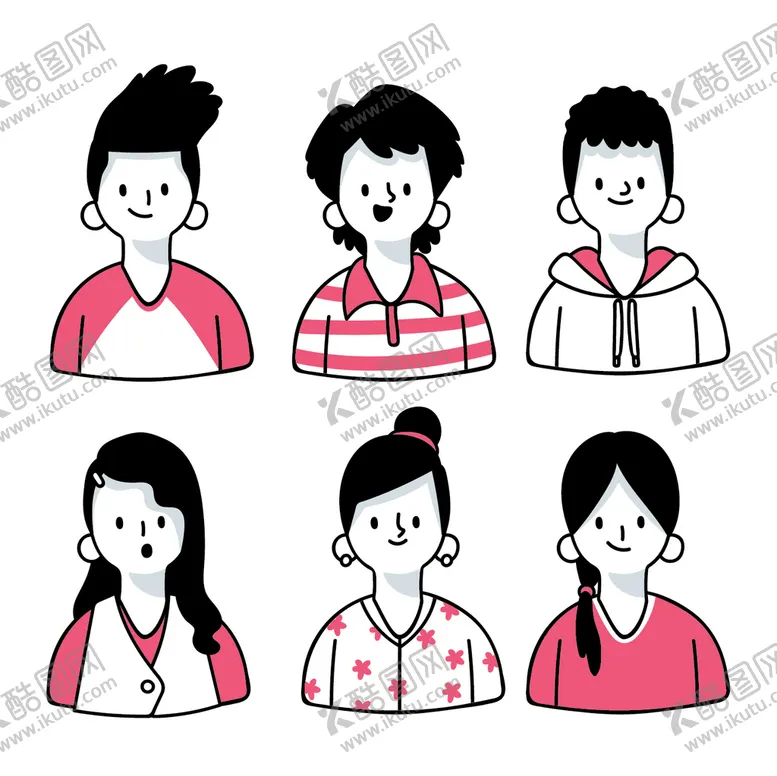 编号：37261401252039365857【酷图网】源文件下载-卡通人物头像