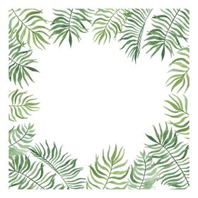 手绘植物花环
