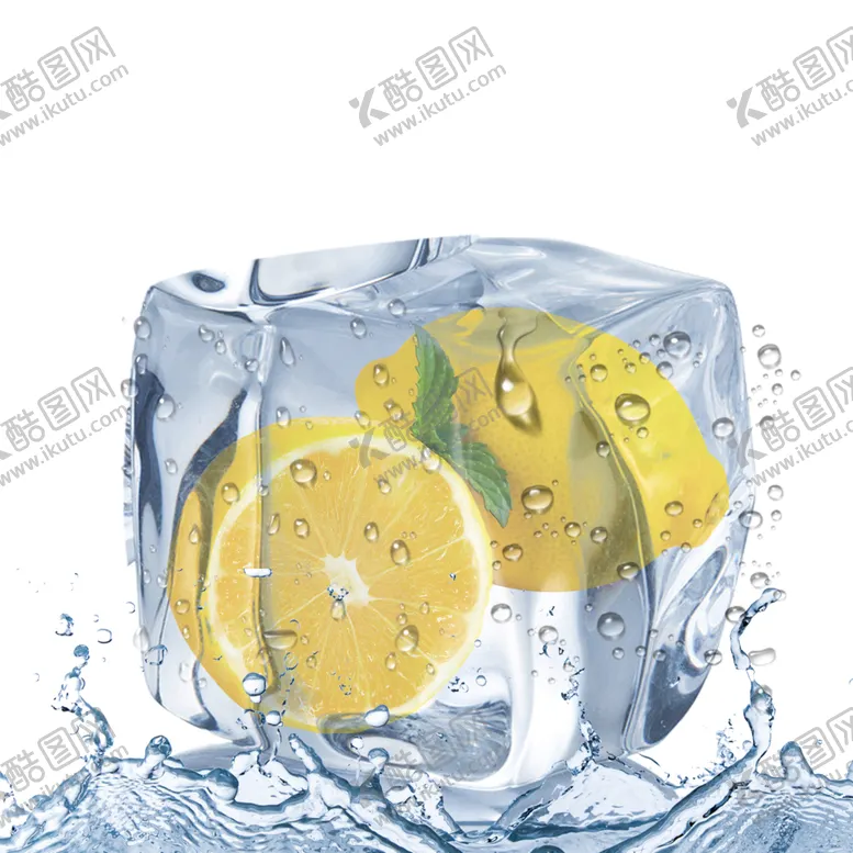 编号：63727806270107282286【酷图网】源文件下载-冰块柠檬夏季海报合成素材