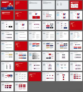红色大气企业VI