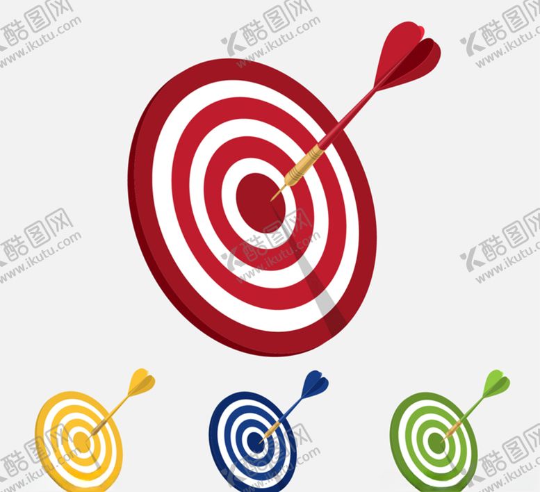 编号：20757909211528147216【酷图网】源文件下载-彩色射中的标靶