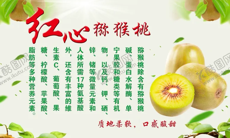 编号：33600306241231599475【酷图网】源文件下载-海报水果红心猕猴桃水果宣