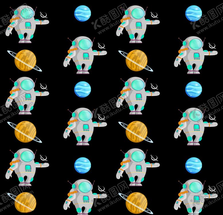 编号：51287109121548222931【酷图网】源文件下载-宇航员宇宙土星背景