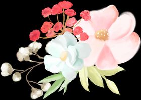 手绘鲜花