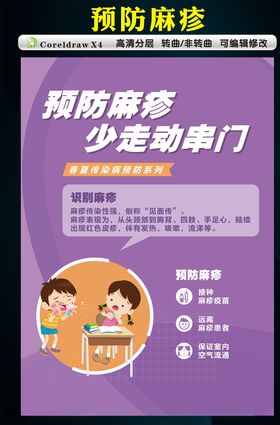 预防麻疹海报