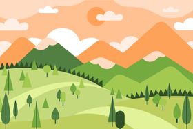 矢量山峦背景峰壁纸脉风群环抱