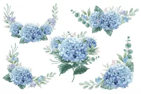 花朵矢量素材图标手绘插画素材