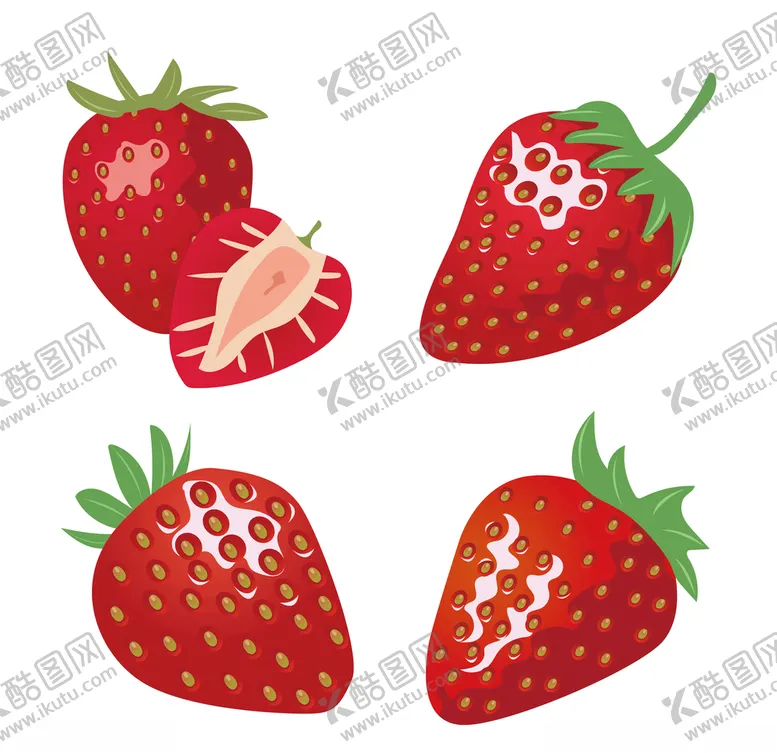 编号：24304110190233293658【酷图网】源文件下载-手绘草莓